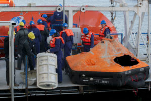 Coxswain Lifeboat Conventional Lifeboat and capsules